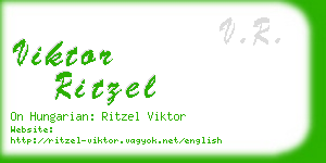 viktor ritzel business card